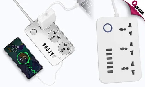 6-USB & 3-Socket Power Strip!